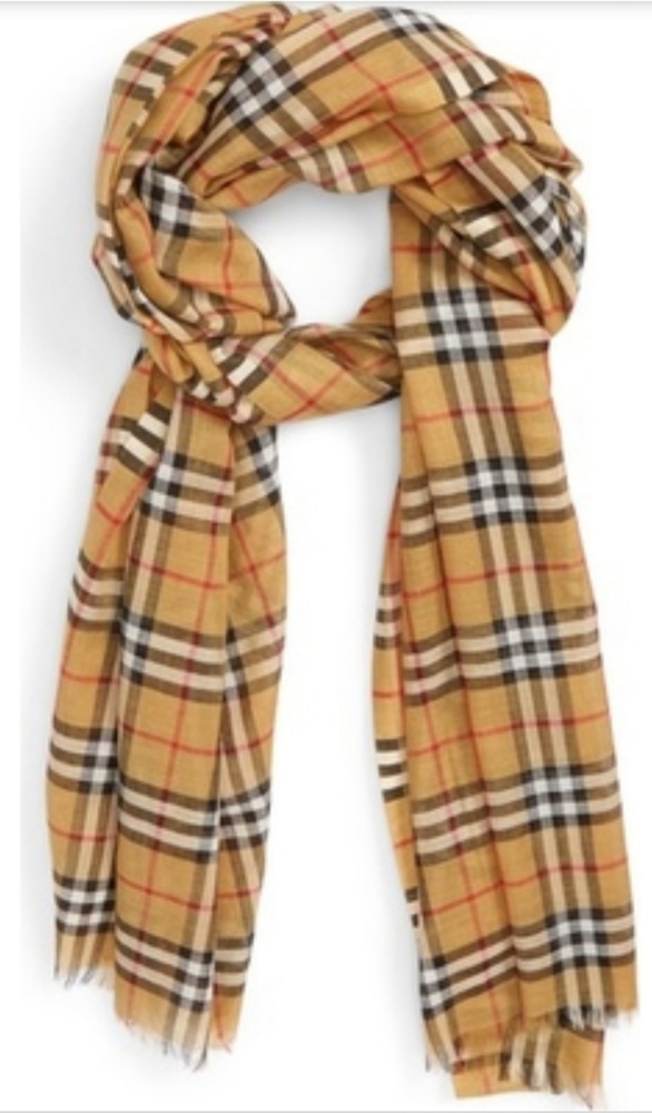 Authentic Burberry summer sheer Gauze Scarf